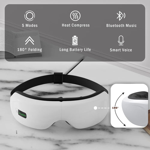 Masseur Oculaire Intelligent BioRecover Bluetooth chaleur vibration